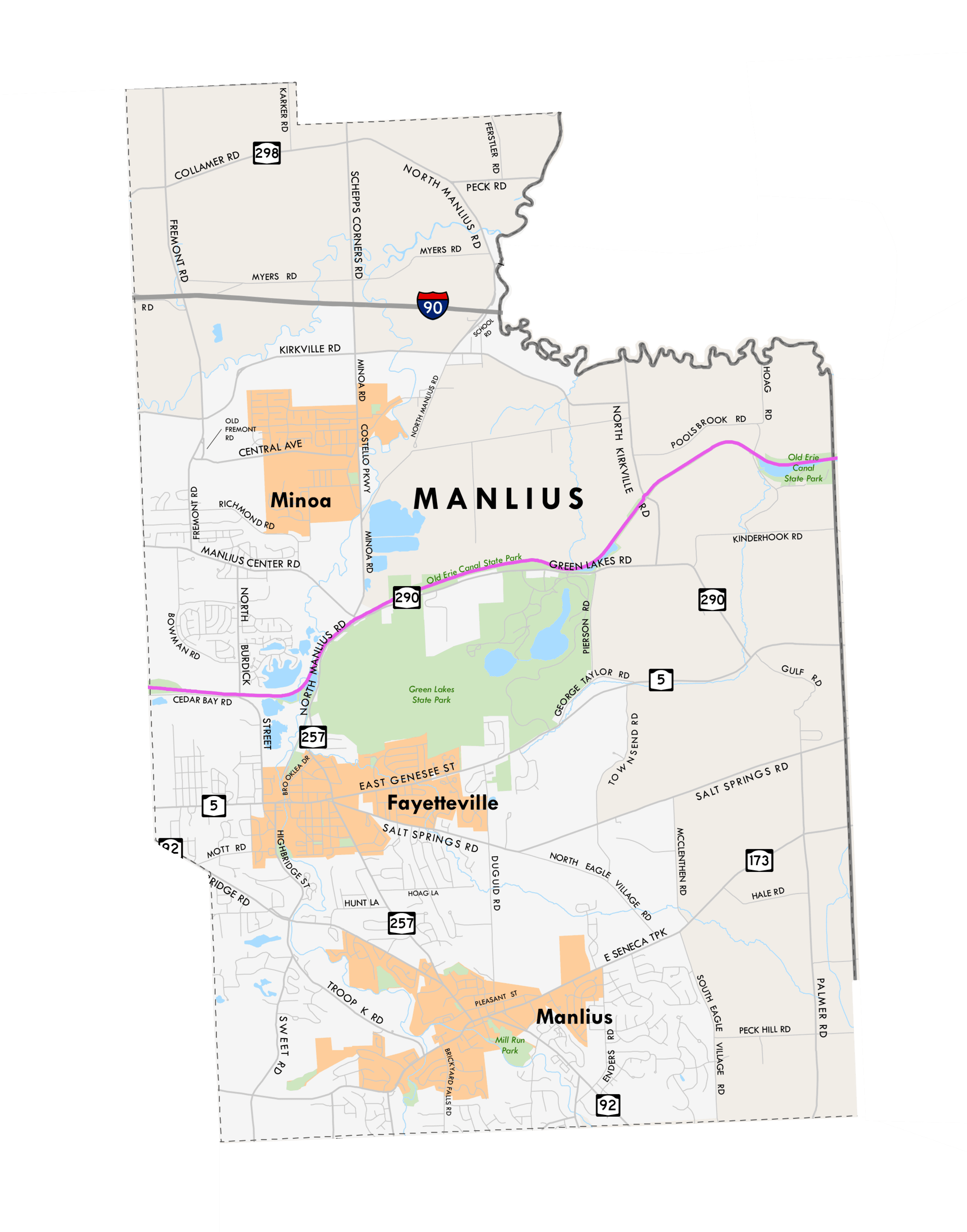 town of manlius map